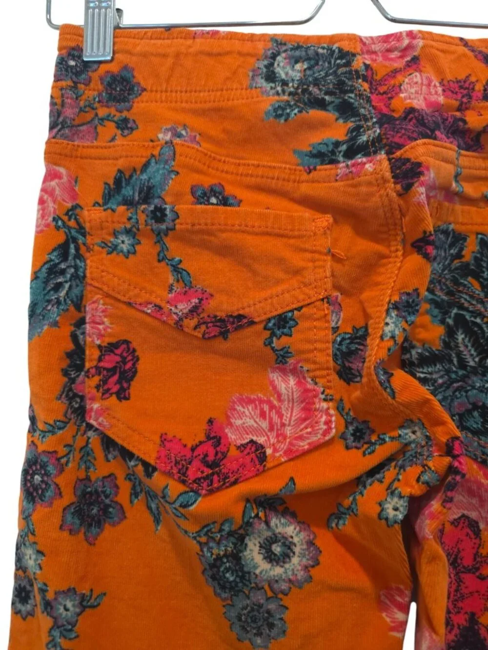 We The Free x Free People Printed Penny Pull-On Low Rise Corduroy Flare Pants 25 - Picture 6 of 10